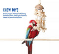 Coconut-Capped Multi-Textured Hanging Gnawing Play Ornament for Pet Birds Reptile Pet